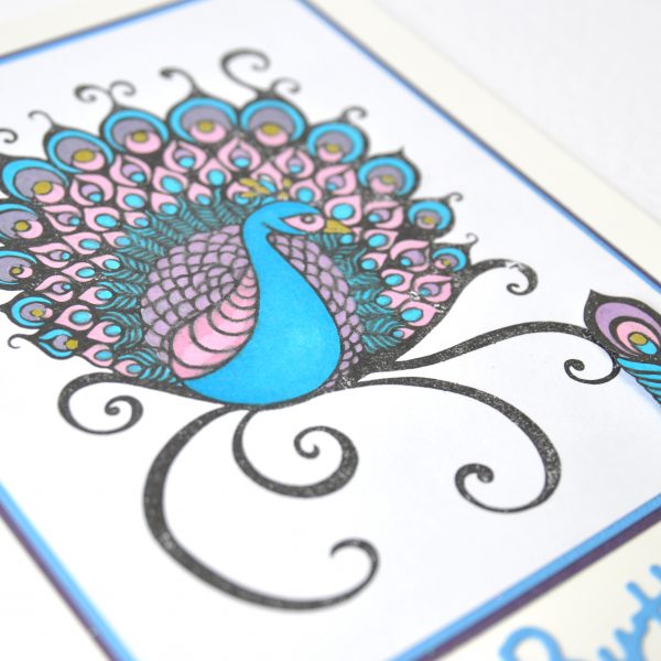 Peacock A6 Clear Stamps Set with free p&p – Kelly Cuts Paper