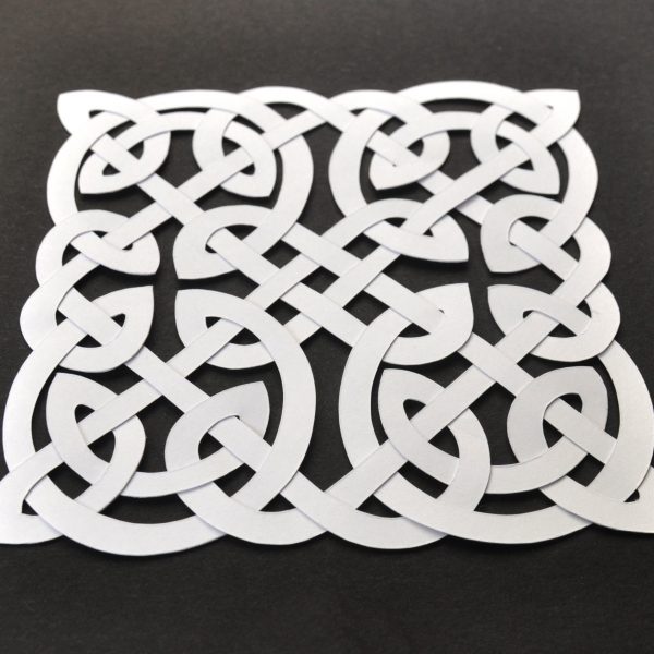 Square Celtic Knot – handmade paper knot with free p&p – Kelly Cuts Paper